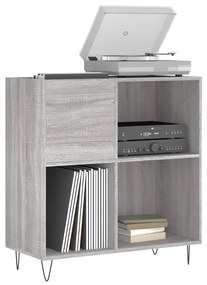 Mobile porta dischi grigio sonoma 84,5x38x89 legno multistrato