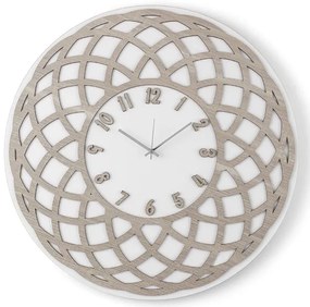 Orologio rotondo da parete D30 cm legno laminato GLOBO BRC
