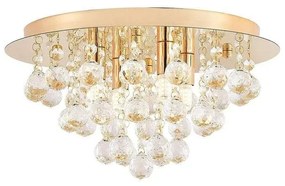 Lindby - Gillion 4 Plafoniera Crystal/Gold Lindby