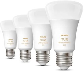 SET 4xLED Lampadina Dimmerabile Philips Hue WHITE AMBIANCE E27/6W/230V 2200-6500K