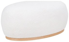 Sgabello bianco in tessuto bouclé Manhattan - House Nordic