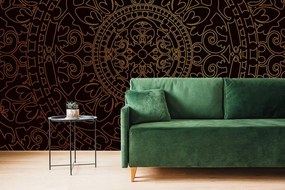 Carta da parati – Ornamento orientale dorato