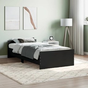 Giroletto Nero 90x200 Cm İn Legno Multistrato /