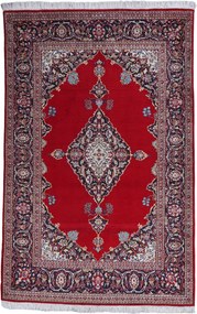 Kashan Tappeto 150 x 210 (Iran) Annodato A Mano