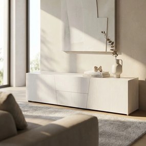 BURTON - mobile porta tv moderno in legno spazzolato