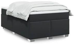 Giroletto A Molle Con Materasso Nero 120x200 Cm İn Similpelle /