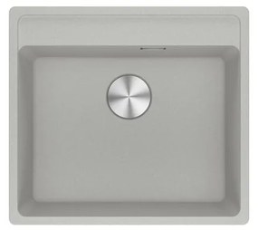 Lavello integrato 1 vasca FRANKE Maris alluminio L 51 x L 56 cm argento