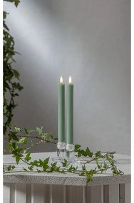 Candele LED in set da 2 (altezza 25 cm) Flamme Stripe - Star Trading