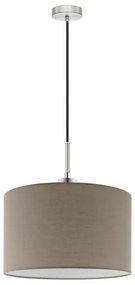Eglo - Lampadario LED a cavo TUNJA 1xE27/60W/230V taupe