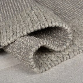 Tappeto in lana grigio 120x170 cm Rue - Flair Rugs