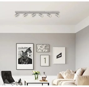 Globo 57911-6D - Faretto ROBBY 6xGU10/35W/230V cromo opaco