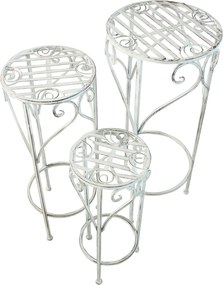 DORIAN - set di 3 fioriere tondo