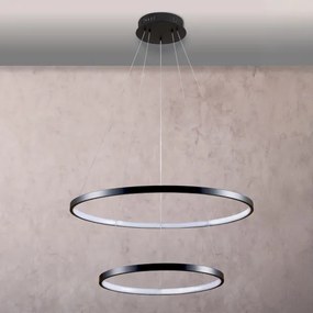 Lampadario LED a sospensione con filo LEA LED/35W/230V 4000K diametro 60 cm nero