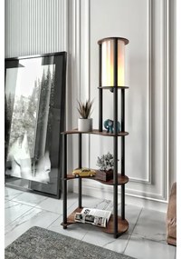 Lampada da terra con ripiani 1xE27/40W/230V 140 cm nero/marrone