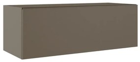 Mobile da bagno sospeso sotto lavabo L 100 x H 35 x P 45 cm marrone laccato opaco, 1 cassetto VISOBATH element