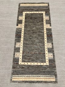 Loribaft Tappeto 200 x 90 Marrone (Iran) Annodato A Mano