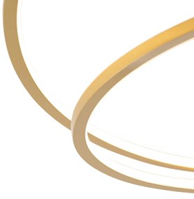 Plafoniera oro 78 cm con LED dimmerabile a 3 livelli - Rowin