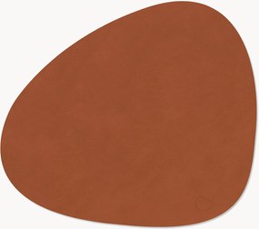 Set di 4 tovagliette americane in pelle fatte a mano Curve