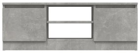 Mobile porta tv con anta grigio cemento 102x30x36 cm