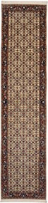 Isfahan Tappeto 80 x 350 Beige (Cina) Annodato A Mano