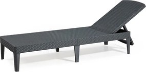 Lettino Prendisole da Giardino 187,5x58x29 cm in Resina Keter Jaipur Antracite...