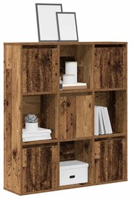 Libreria Legno Vecchio 89x24x101,5 Cm İn Legno Multistrato /