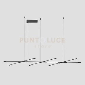 Tubular lampada a sospensione tubolare 10lt nero opaco, led 400w, ...