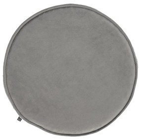 Kave Home - Cuscino per sedia rotondo Rimca velluto grigio chiaro Ã˜ 35 cm