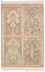 Cashmere Silk Tappeto orientale 70 x 100 (Indian) Annodato A Mano