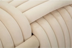 Panchina in velluto crema Softy - Mauro Ferretti