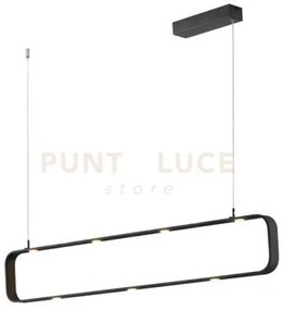 Lampadario a sospensione led moka marrone 45w 3780lm 4000k dimmerab...