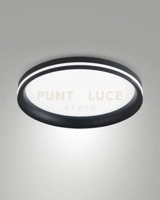 Isy plafoniera led nera d.35cm a led cct 2700k - 3200k - 4000k- 42w...