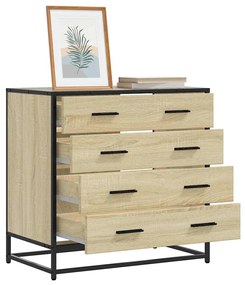 Cassettiera Rovere Sonoma 70x41x70 Cm İn Legno Multistrato /