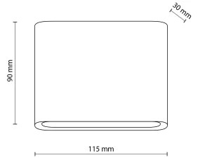 Applique a LED da esterno ARWENA 2xLED/3W/230V IP54 nero