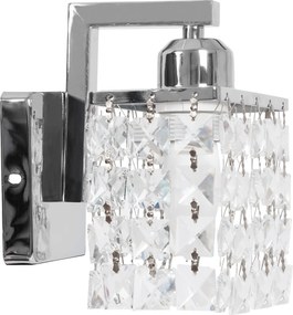 Lampada da parete in metallo cristallo APP543-1W  CROMO