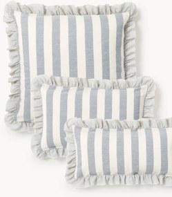 Federa in misto lino con volant Posie