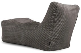 Puof a sacco viola con rivestimento in velluto a coste Lounge – SLOWDOWN