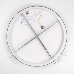Brilagi - Plafoniera dimmerabile a LED FALCON II 108W/230V 3000-6500K Ø 80 cm nera + telecomando