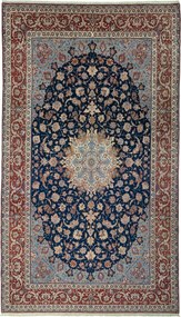 Isfahan Tappeto persiano 460x270 Blu (Iran) Annodato A Mano