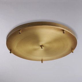 Rosone Multicavo 6 Luci In Ferro Bronzato Diametro 50 Cm