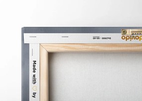 Stampa su tela – Panorama dei grattacieli in oro-grigio
