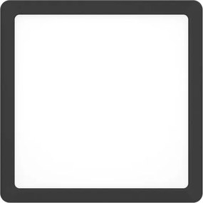 Eglo 901374-LED RGBW Plafoniera dimmerabile fumé FUEVA-Z LED/10,5W/230V 22x22cm IP44 nero