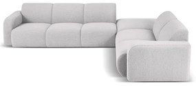 Divano angolare grigio chiaro in tessuto bouclé (angolo destro) Molino - Micadoni Home