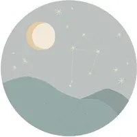 Eijffinger Carta da parati panoramica Star Sign Circles Blue - Libra