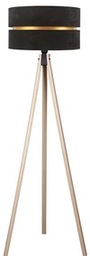 Duolla - Lampada con piedistallo DUO 1xE27/60W/230V diametro 44 cm nero/beige