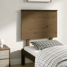 Testiera Per Letto Ambra 79x6x82,5 Cm İn Legno Massello Di Pino /