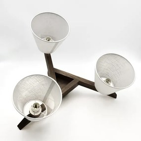 Brilagi - Lampadario LED ANTHONY 3xE14/40W/230V noce/bianco