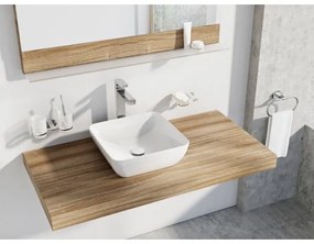 Ravak XJX01138001 - Lavabo da appoggio UNI SLIM 38x38 cm ceramica/bianco