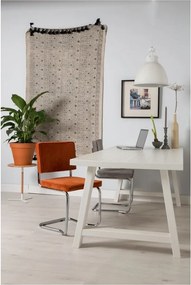 Sedie da pranzo in set grigie in imbottito a dondolo 2 pz Ridge Kink Rib – Zuiver