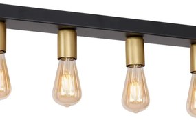 Faretto FILO 7xE27/60W/230V nero/oro